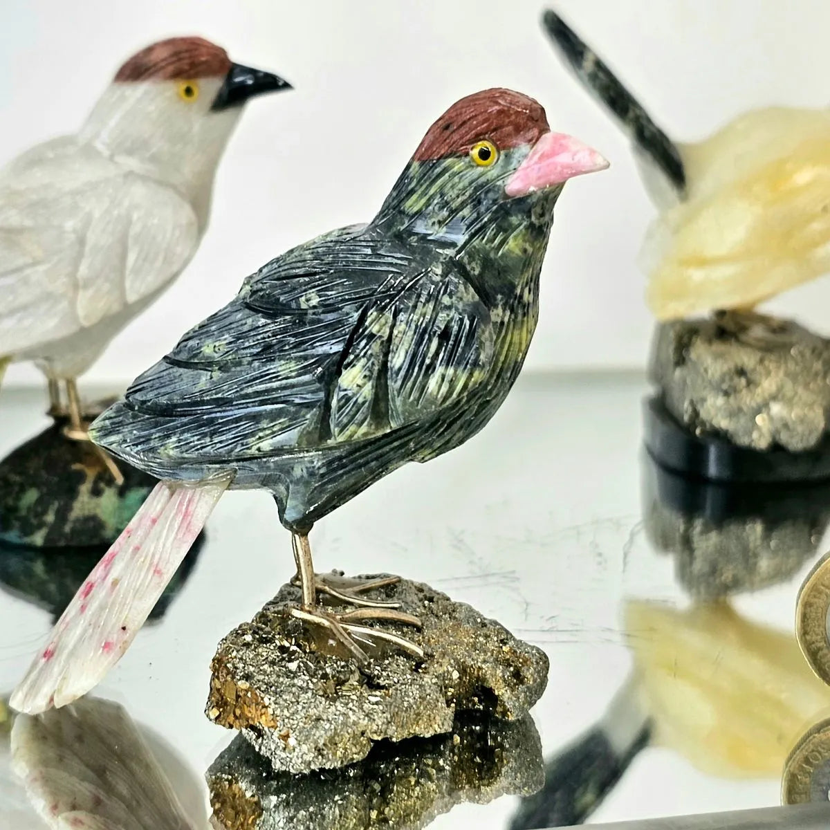 Bird Crystal Carving