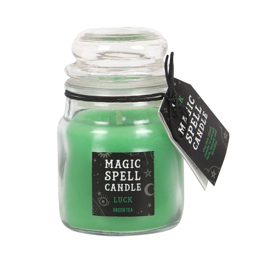 Green Tea 'luck' Magic Spell Mini Candle Jar