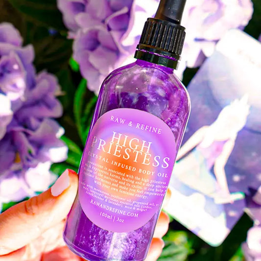 High Priestess - 3oz Crystal Infused Body Oil