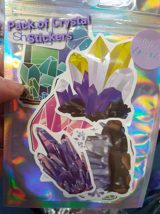 Pack of 10 Crystal Stickers