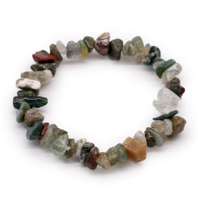 Green moss Agate Crystal Bracelet