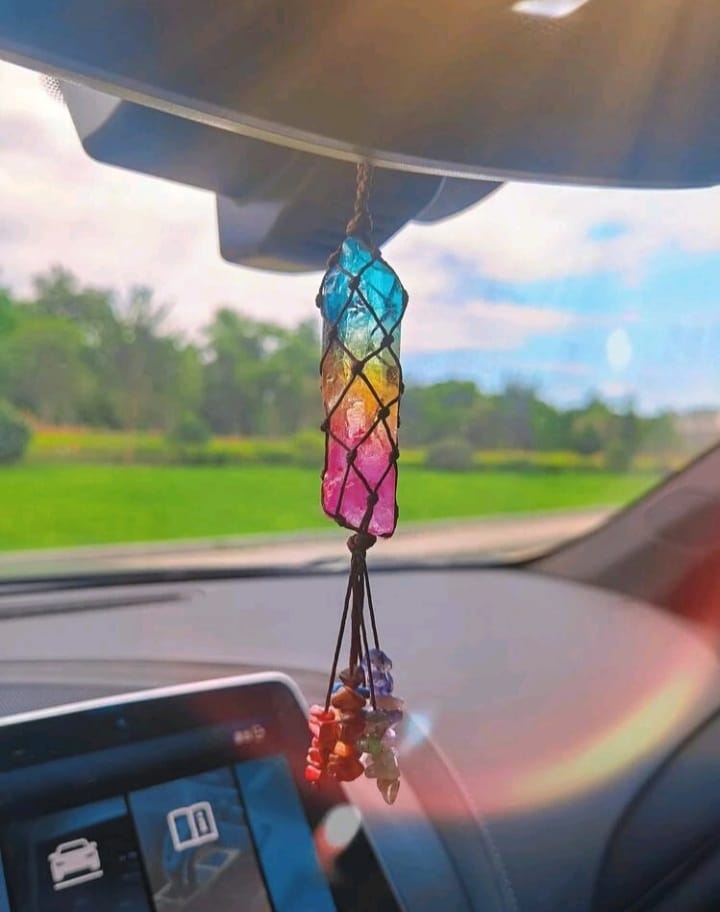 Rainbow Quartz Car Hanging