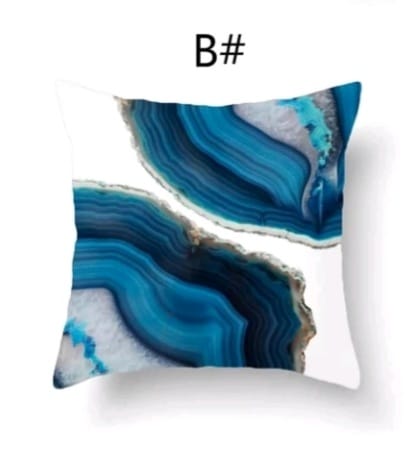 Blue Agate Slice Cushion Type B