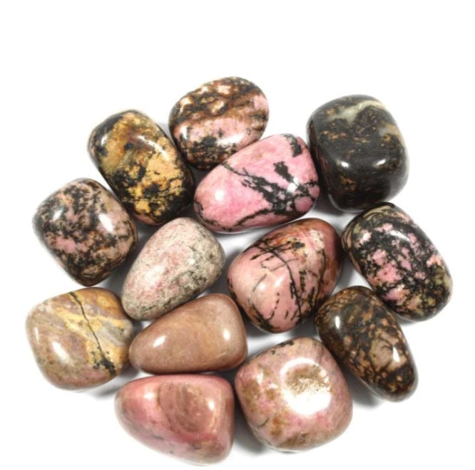 Rhodonite tumble stone